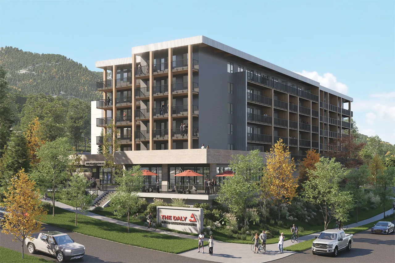 Rendering of The Daly by RED Mountain Homes, Rossland, BC