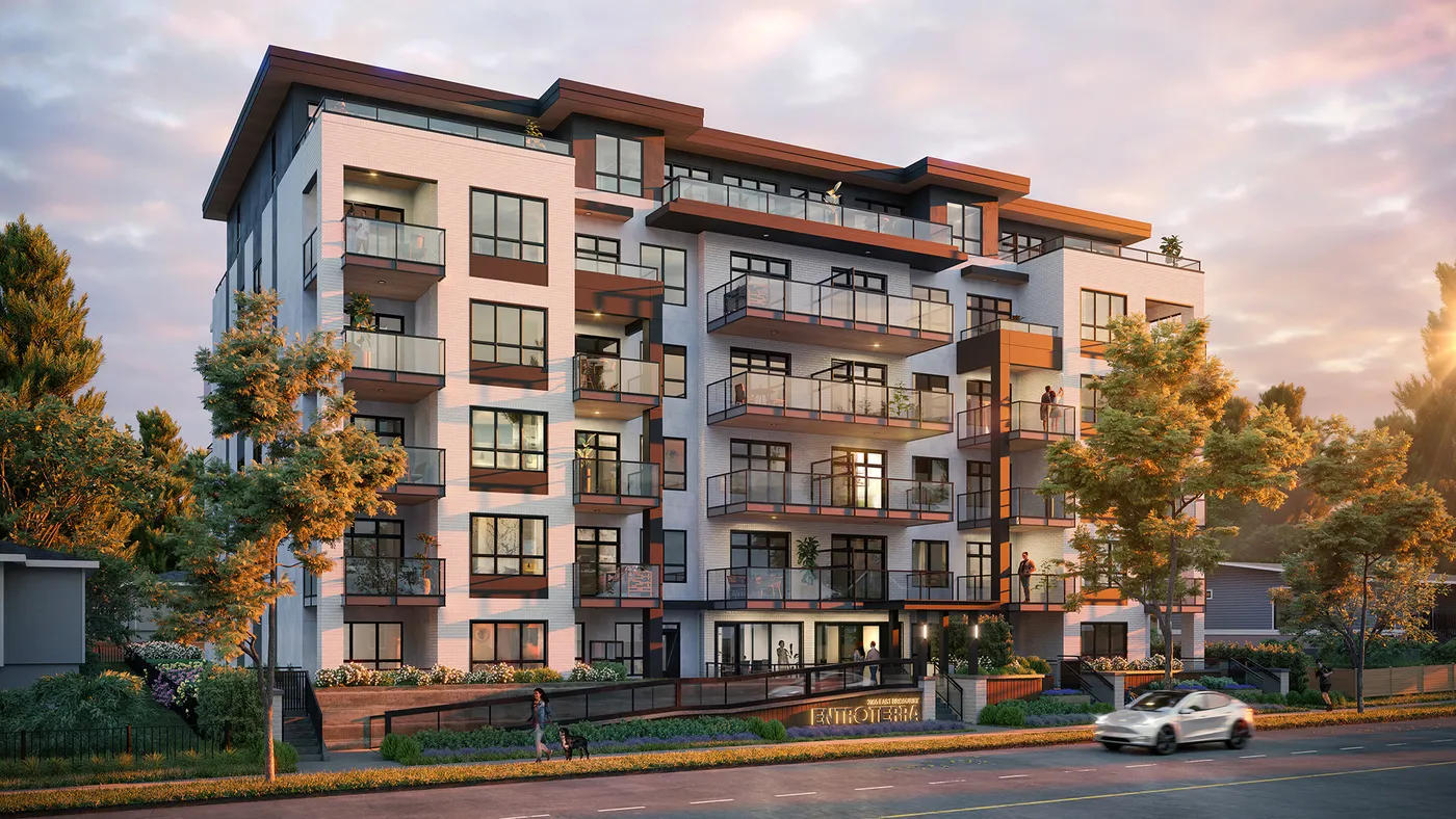 Rendering of Entroterra by Bucci, 2055 East Broadway, Vancouver, BC