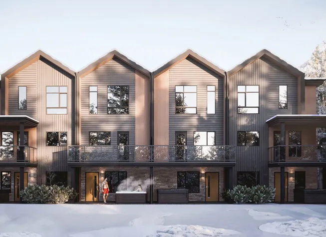 Rendering of The Glades by RED Mountain Homes, Rossland, BC